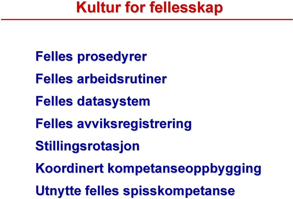 avviksregistrering Stillingsrotasjon