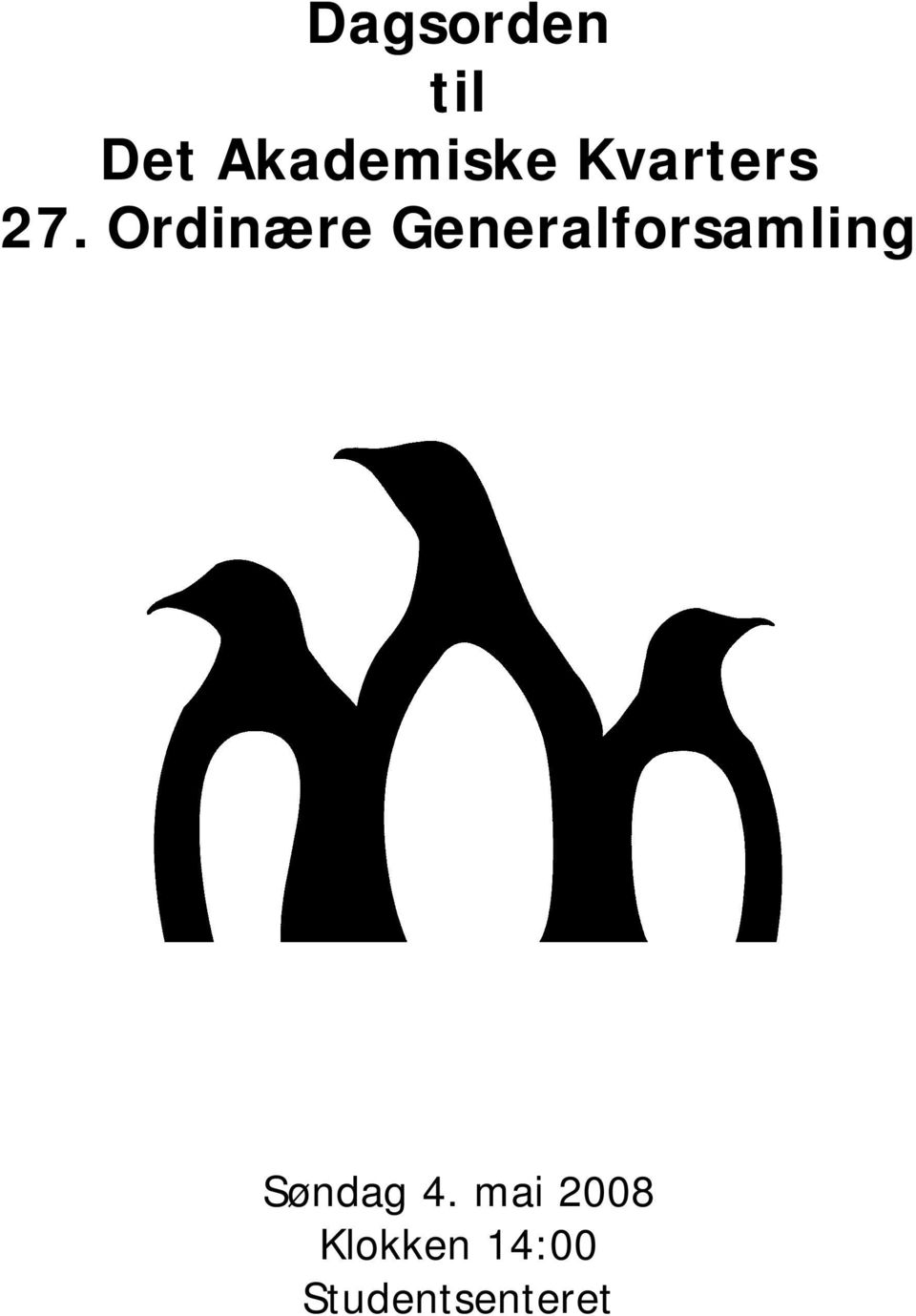 Ordinære Generalforsamling