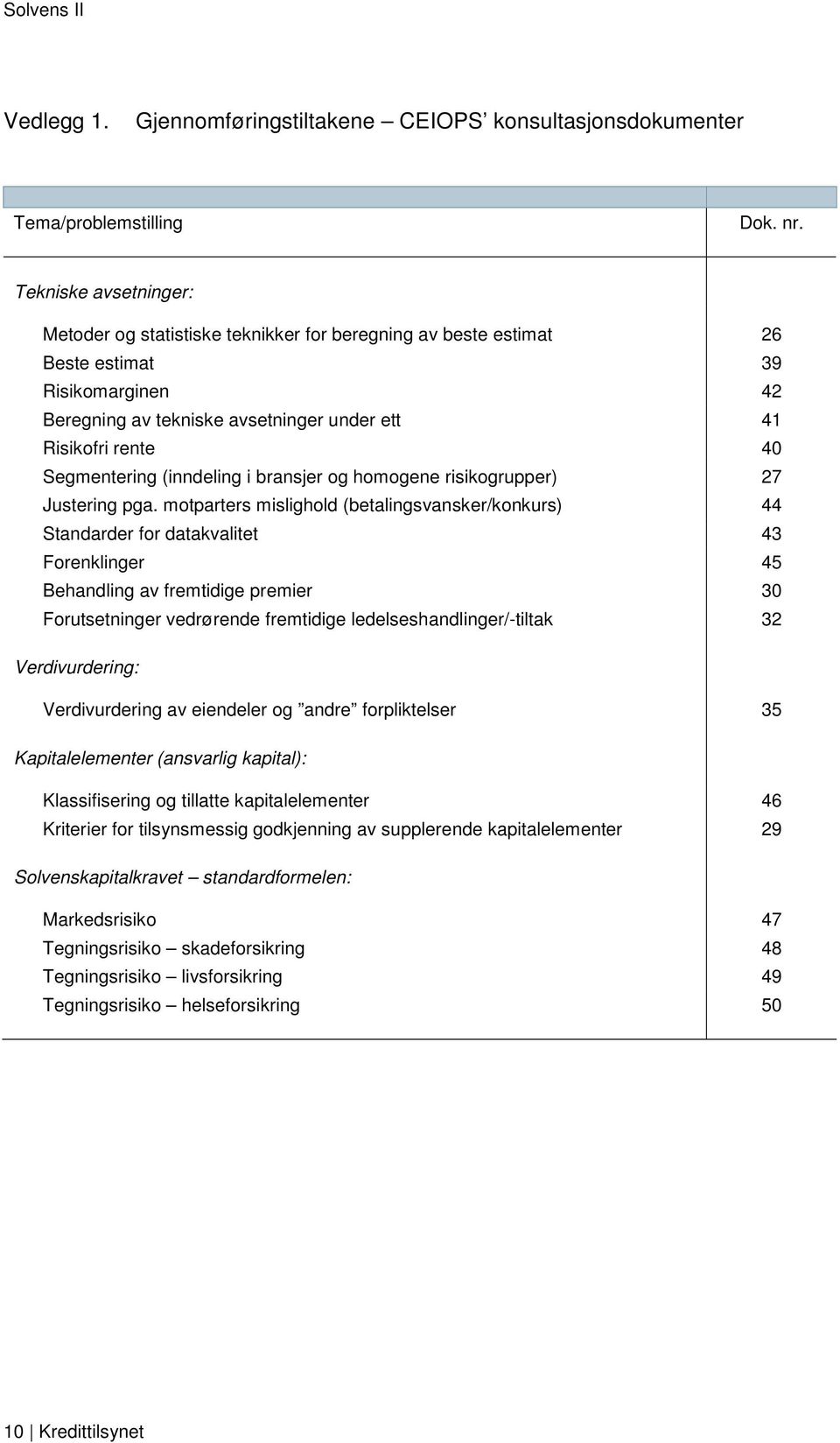 Segmentering (inndeling i bransjer og homogene risikogrupper) 27 Justering pga.