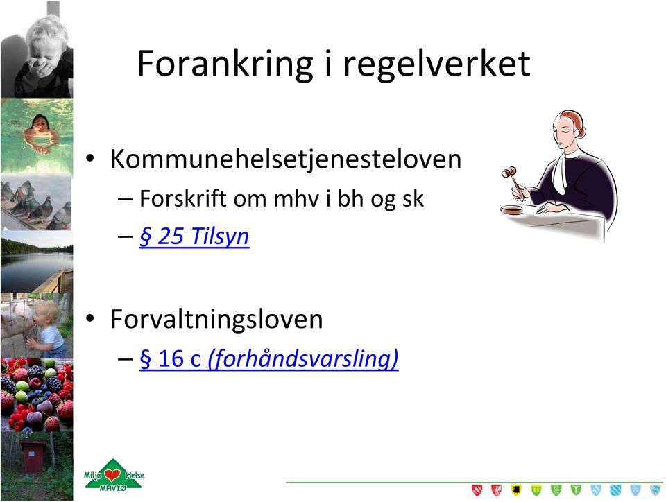 Forskrift om mhv i bh og sk 25