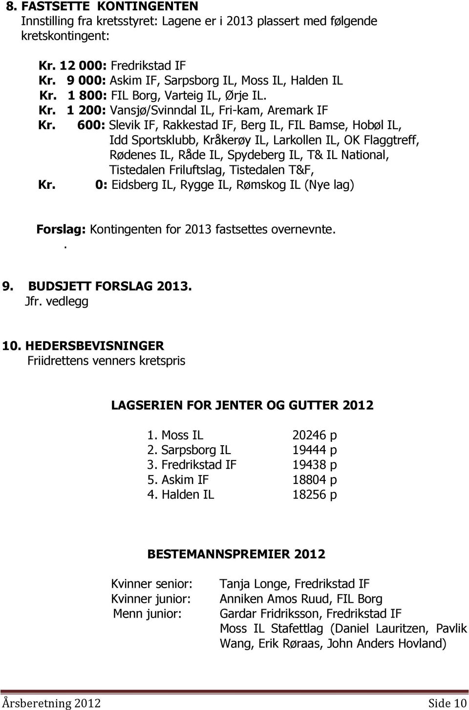 600: Slevik IF, Rakkestad IF, Berg IL, FIL Bamse, Hobøl IL, Idd Sportsklubb, Kråkerøy IL, Larkollen IL, OK Flaggtreff, Rødenes IL, Råde IL, Spydeberg IL, T& IL National, Tistedalen Friluftslag,