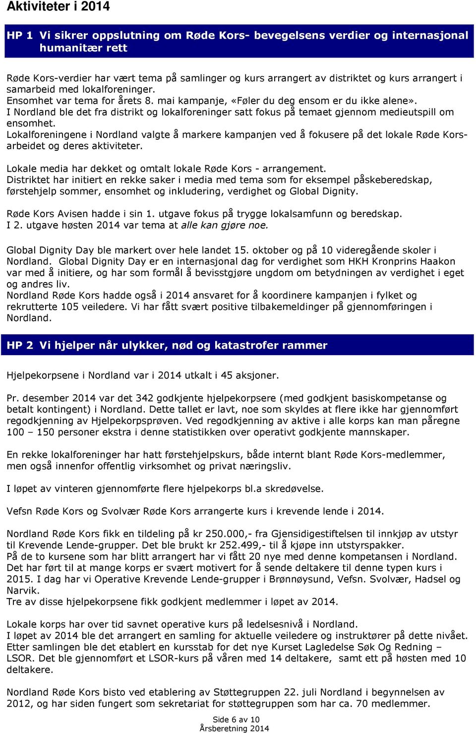 I Nordland ble det fra distrikt og lokalforeninger satt fokus på temaet gjennom medieutspill om ensomhet.