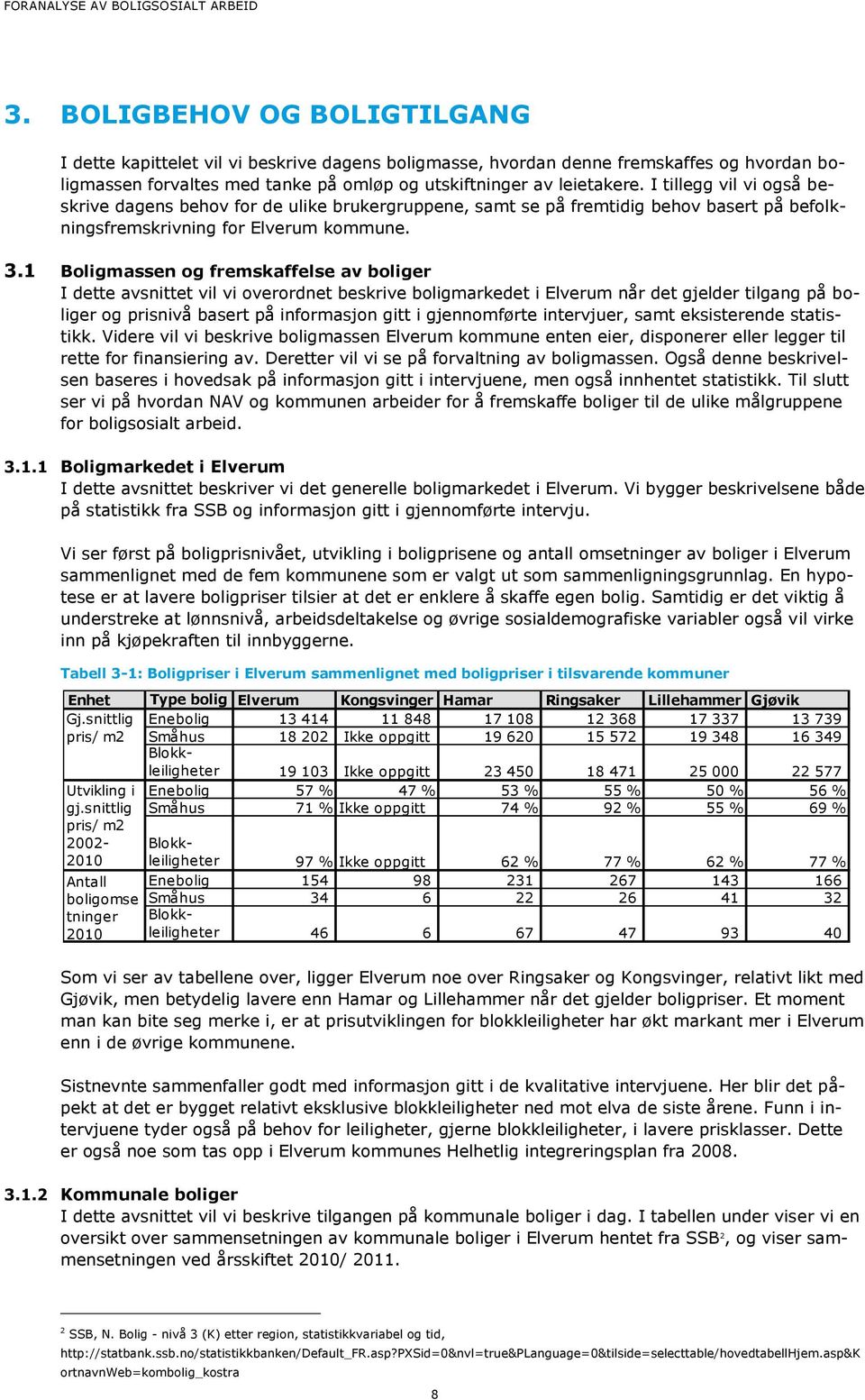 I tillegg vil vi også beskrive dagens behov for de ulike brukergruppene, samt se på fremtidig behov basert på befolkningsfremskrivning for Elverum kommune. 3.