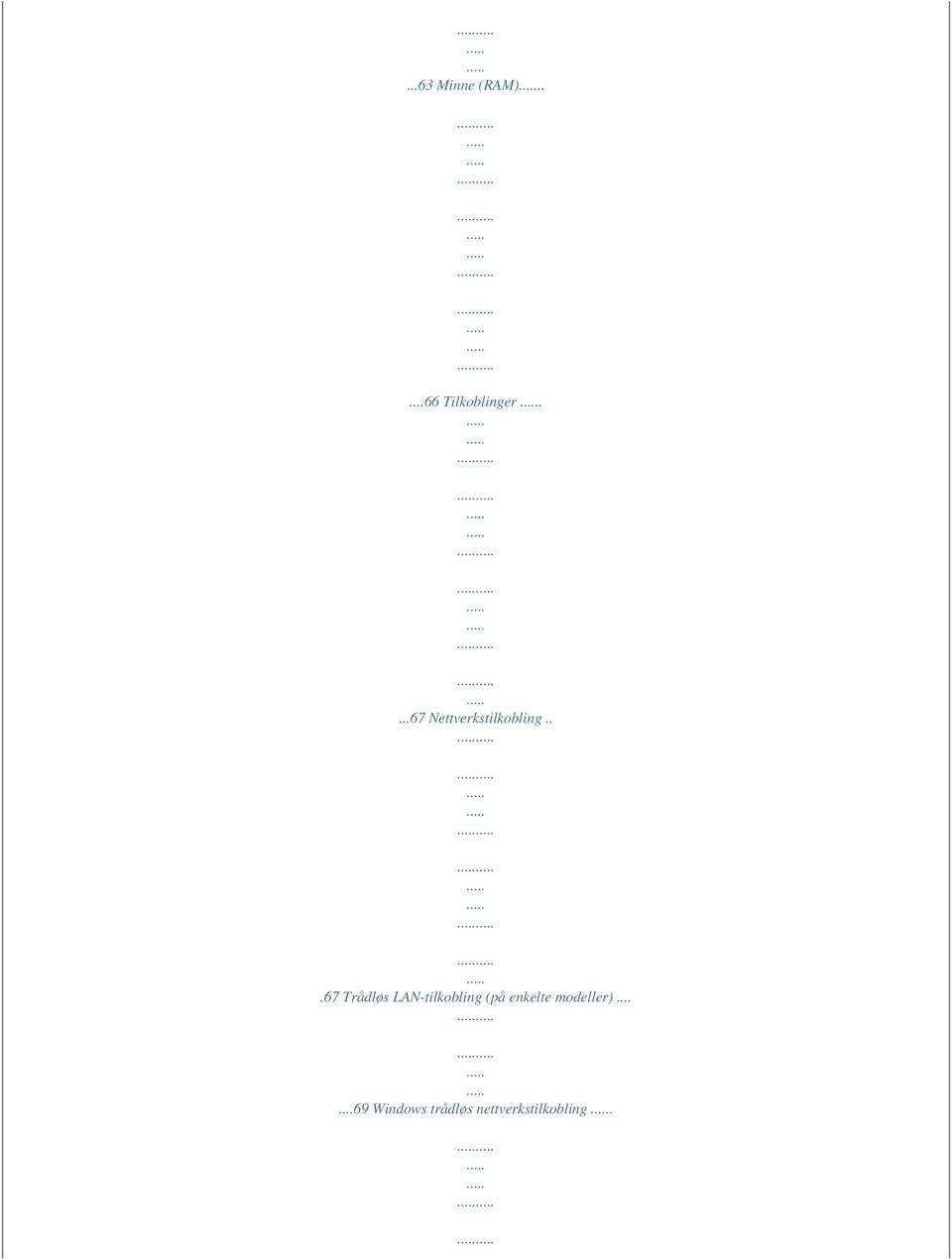 ..67 Trådløs LAN-tilkobling (på enkelte
