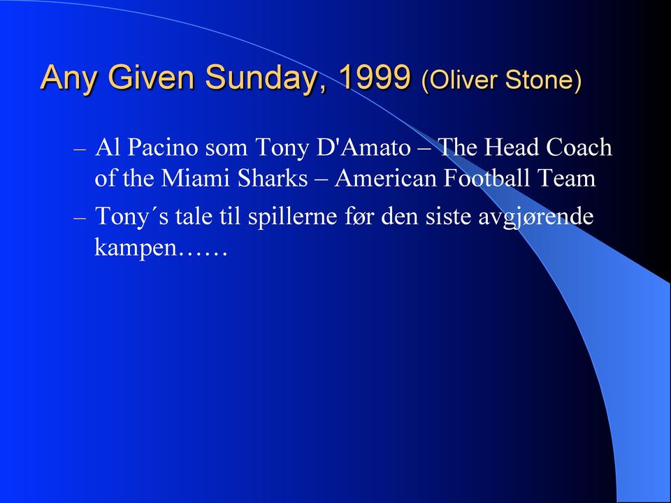 the Miami Sharks American Football Team Tony