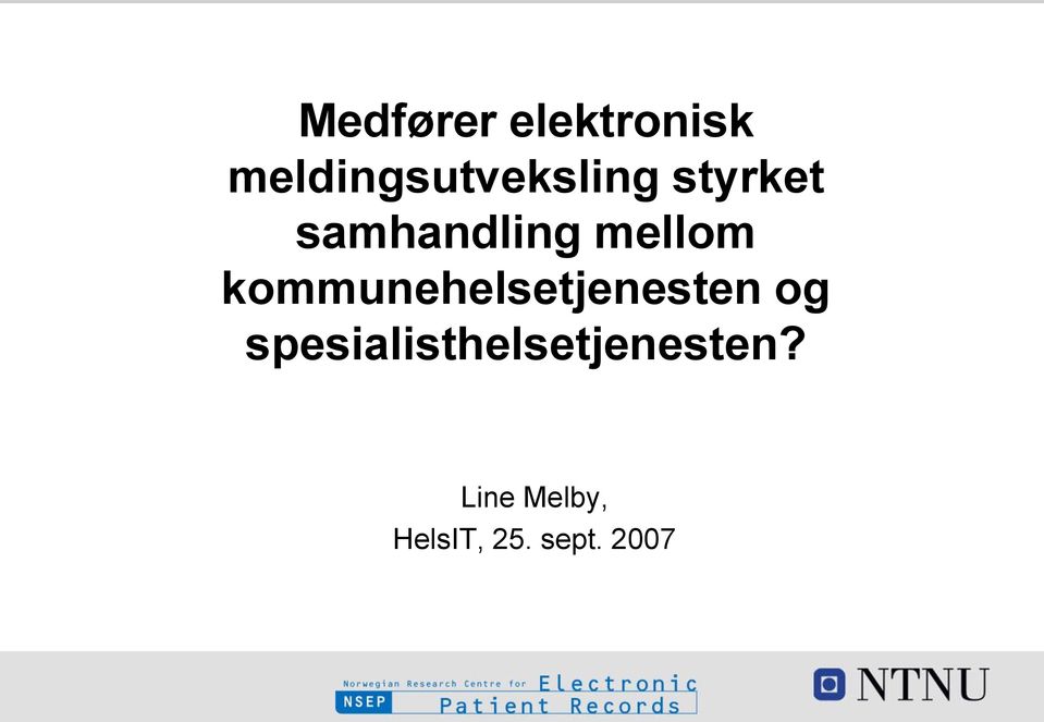 samhandling mellom