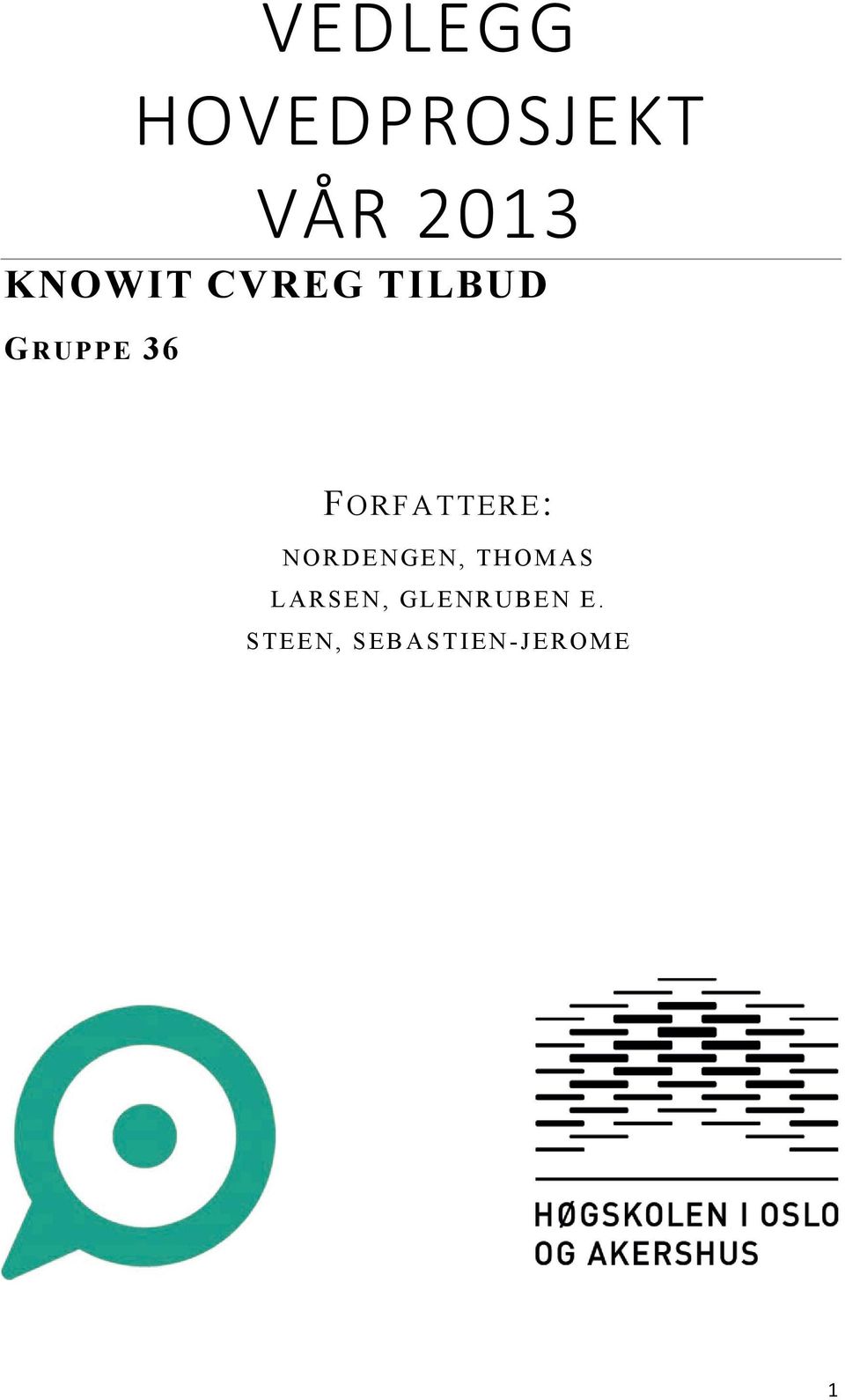 FORFATTERE: NORDENGEN, THOMAS