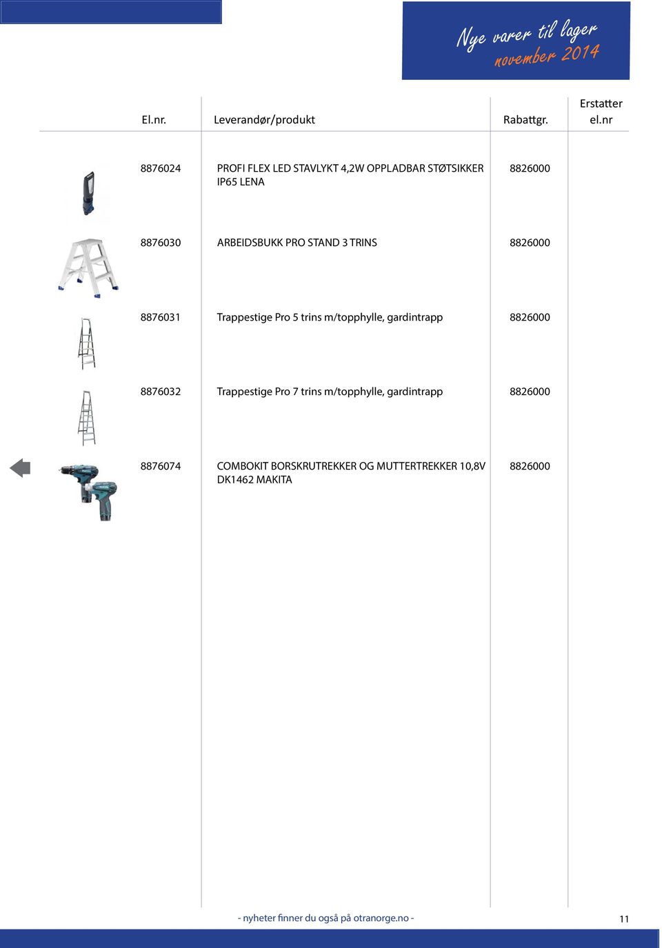 m/topphylle, gardintrapp 8826000 8876032 Trappestige Pro 7 trins m/topphylle,