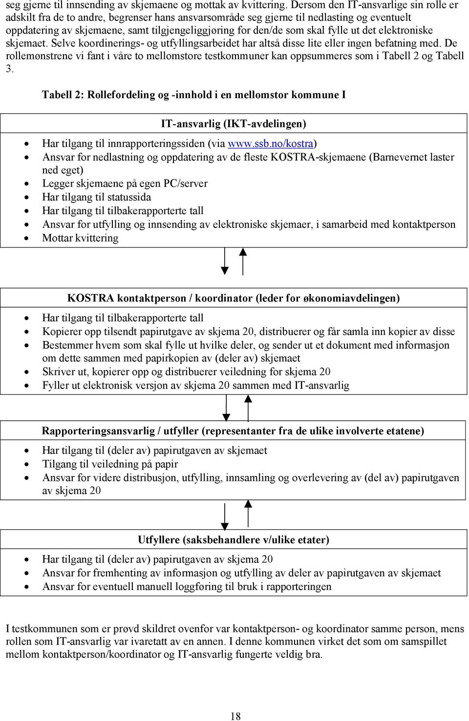 skal fylle ut det elektroniske skjemaet. Selve koordinerings- og utfyllingsarbeidet har altså disse lite eller ingen befatning med.