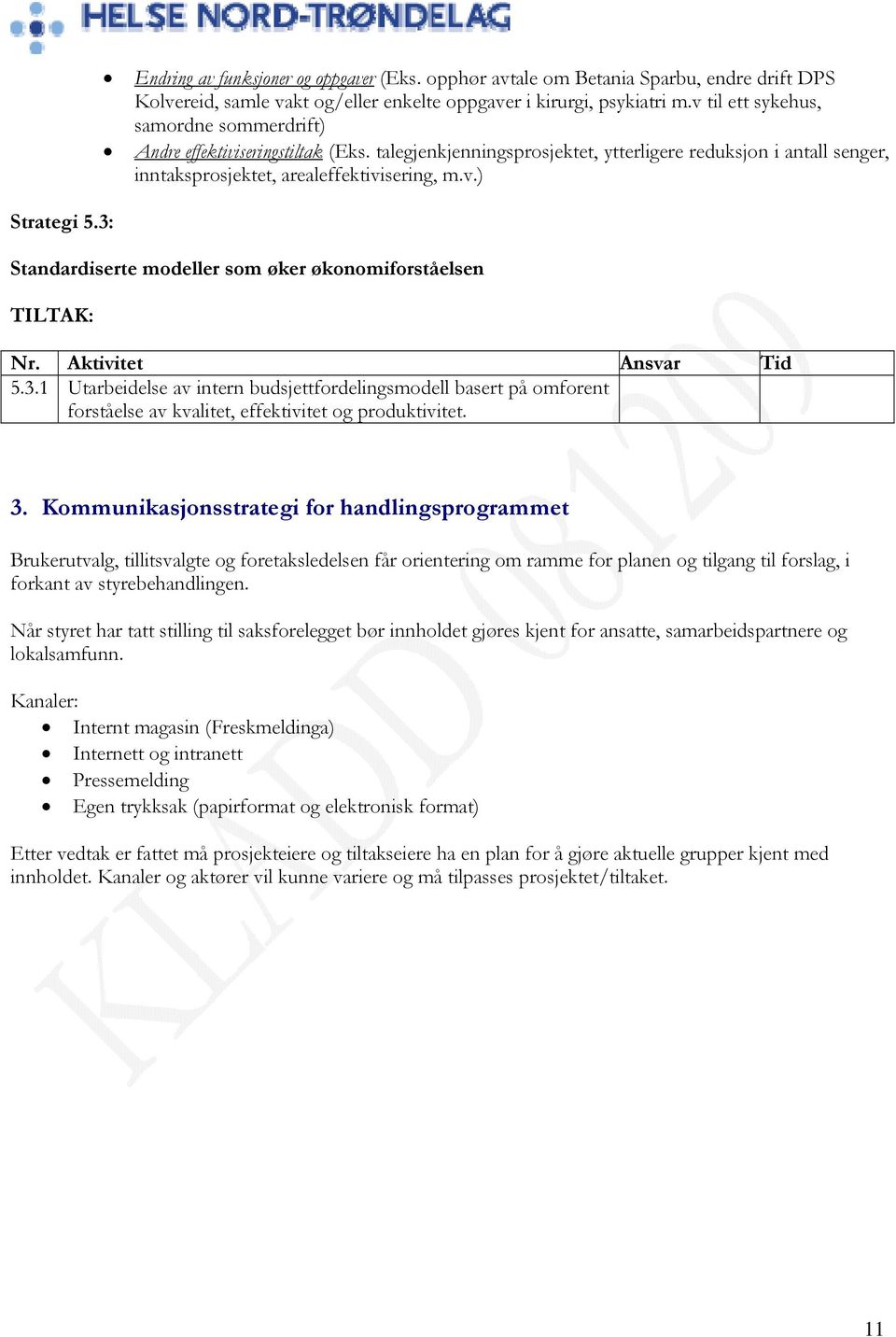 3.1 Utarbeidelse av intern budsjettfordelingsmodell basert på omforent forståelse av kvalitet, effektivitet og produktivitet. 3.