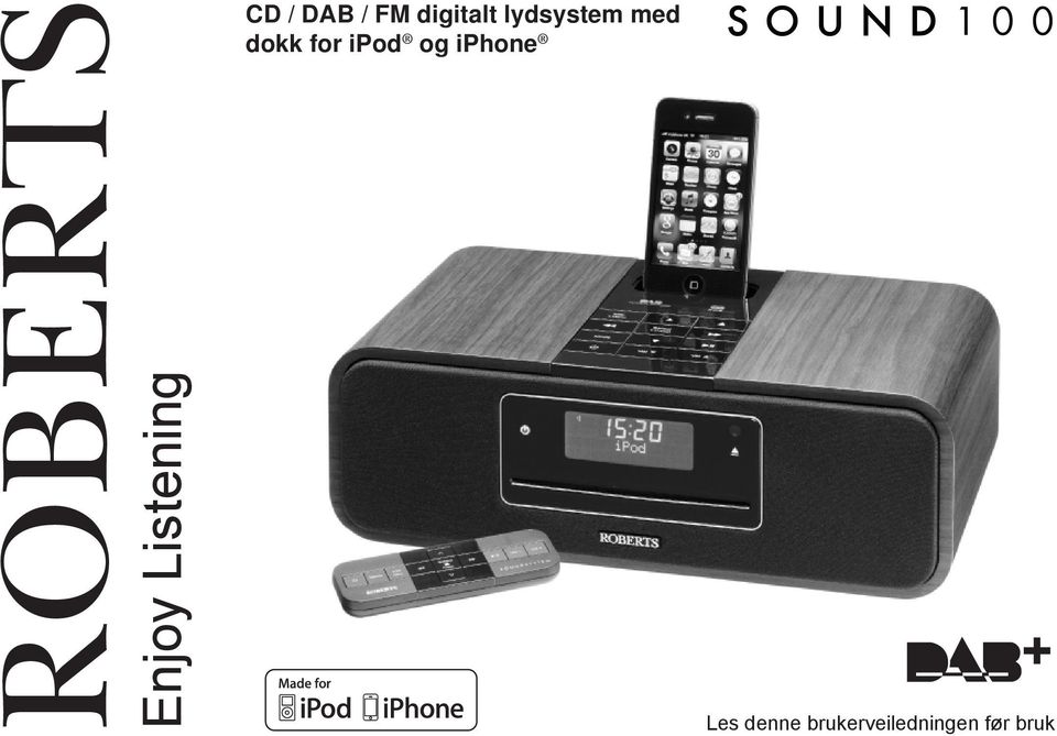 med dokk for ipod og iphone