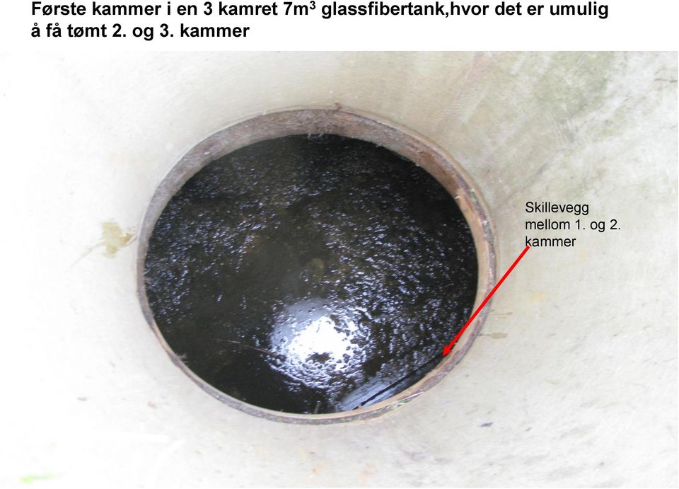 umulig å få tømt 2. og 3.