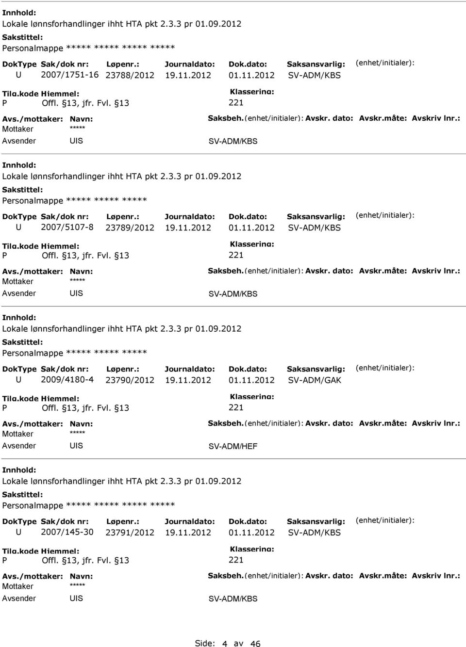 ersonalmappe ***** ***** ***** 2009/4180-4 23790/2012 S