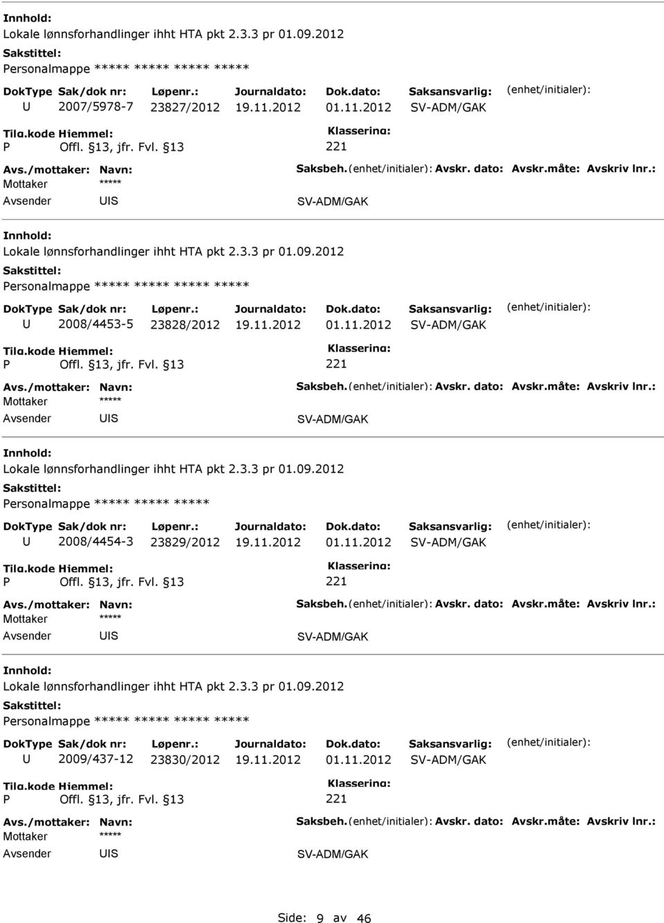 ersonalmappe ***** ***** ***** 2008/4454-3 23829/2012 S