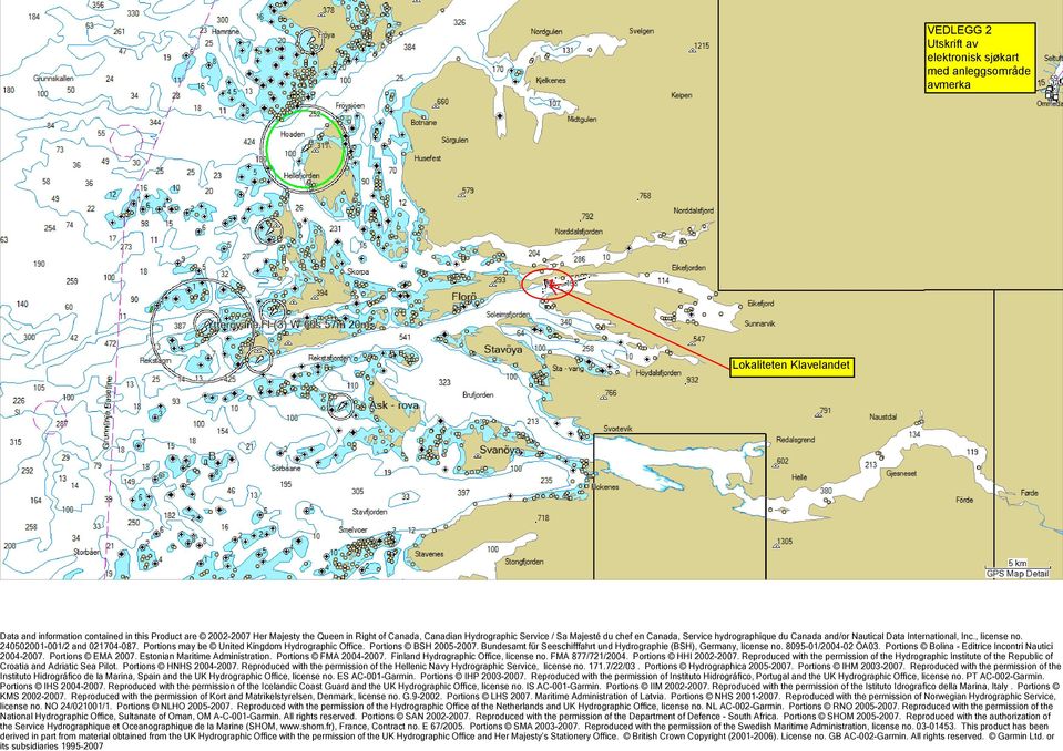 Bundesamt für Seeschifffahrt und Hydrographie (BSH), Germany, license no. 8095-01/2004-02 ÖA03. Portions Bolina - Editrice Incontri Nautici 2004-2007. Portions EMA 2007.