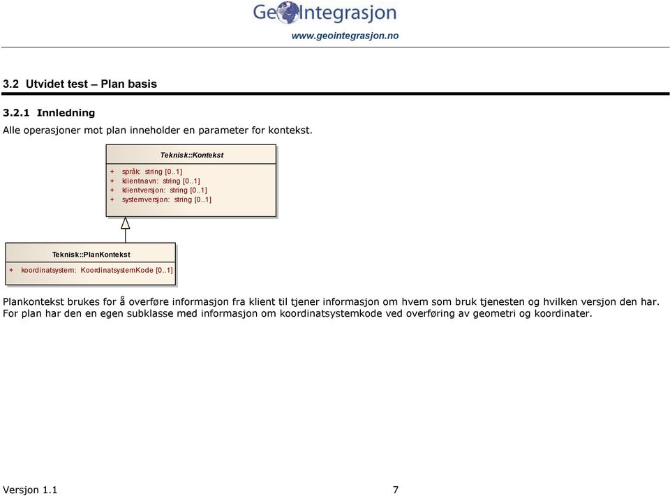 .1] Teknisk::PlanKontekst + koordinatsystem: KoordinatsystemKode [0.