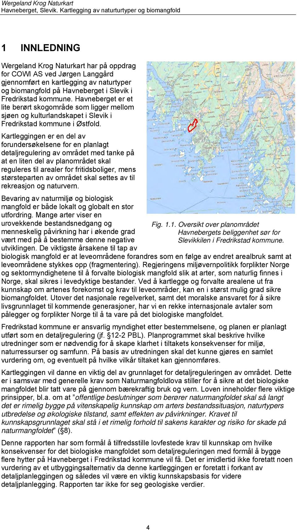 Kartleggingen er en del av forundersøkelsene for en planlagt detaljregulering av området med tanke på at en liten del av planområdet skal reguleres til arealer for fritidsboliger, mens størsteparten