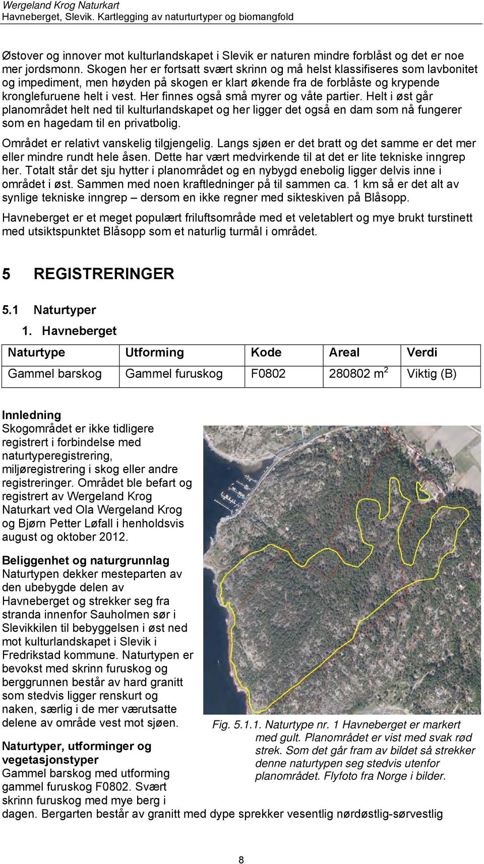 Her finnes også små myrer og våte partier. Helt i øst går planområdet helt ned til kulturlandskapet og her ligger det også en dam som nå fungerer som en hagedam til en privatbolig.