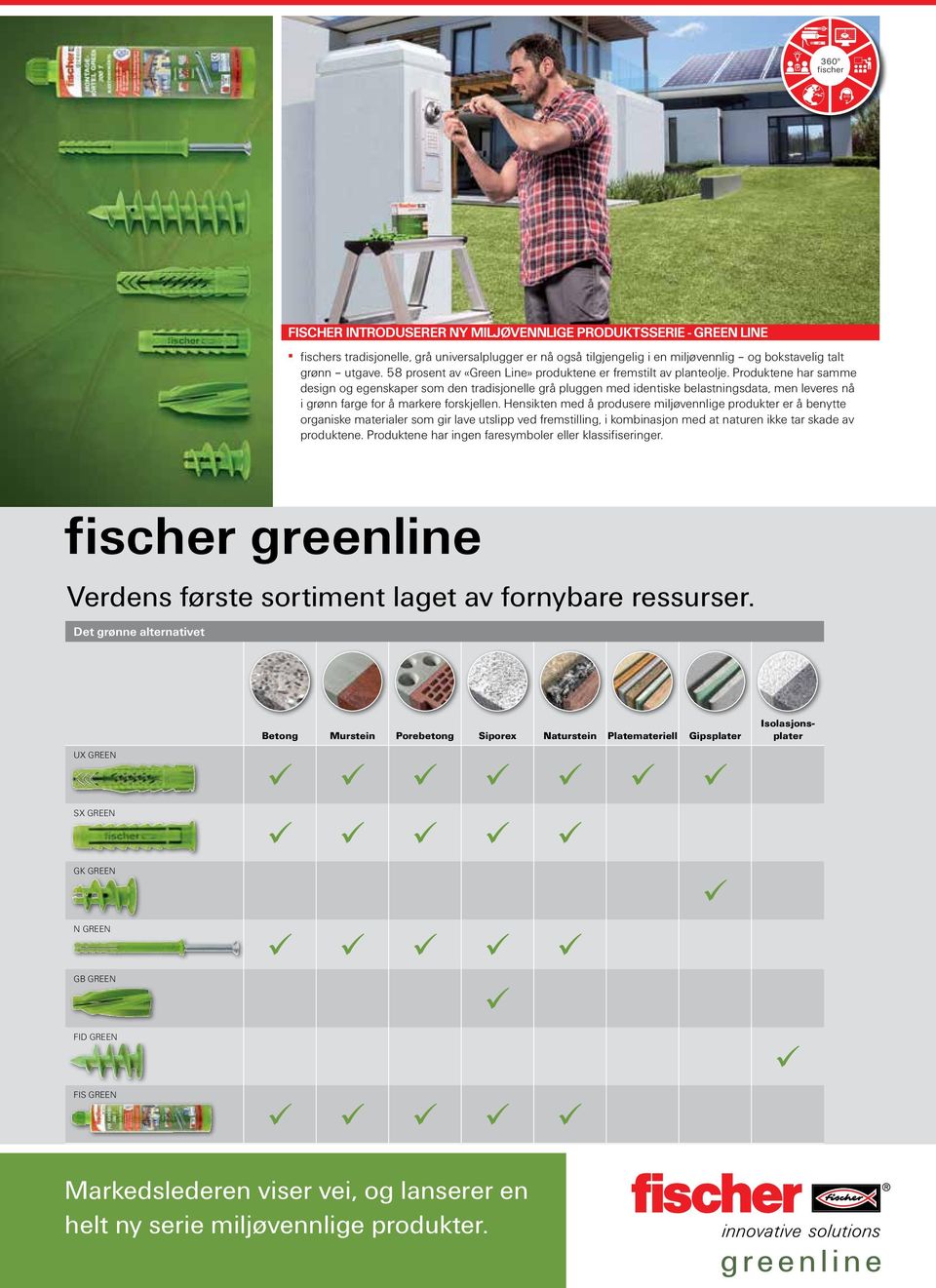 Produktene har samme design og egenskaper som den tradisjonelle grå pluggen med identiske sdata, men leveres nå i grønn farge for å markere forskjellen.