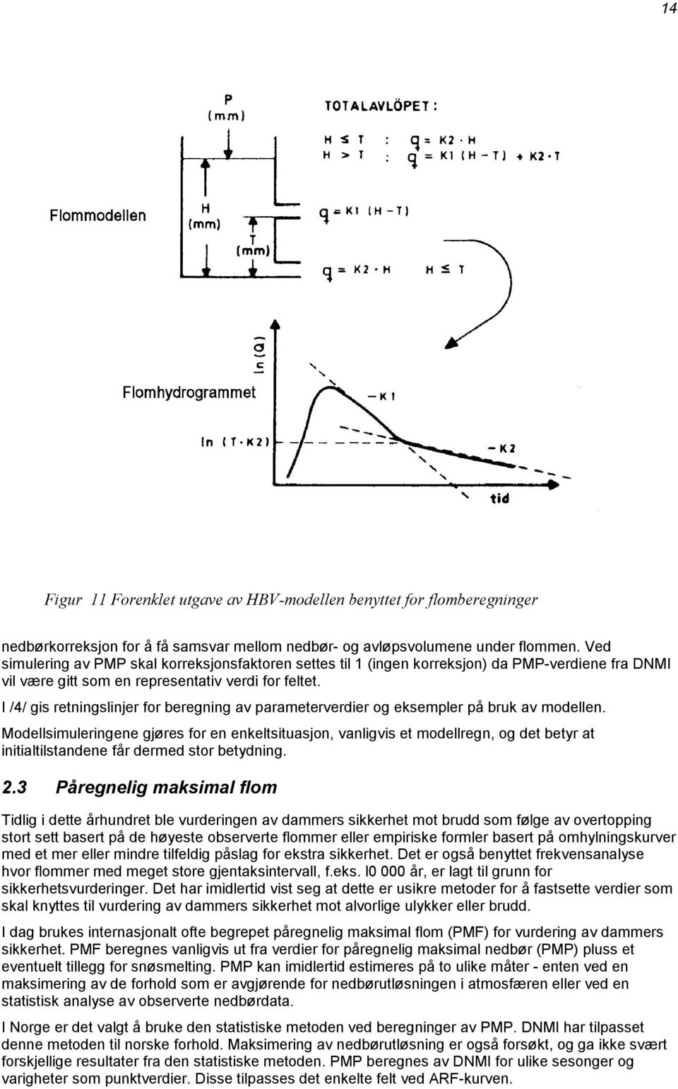 I /4/ gis retningslinjer for beregning av parameterverdier og eksempler på bruk av modellen.