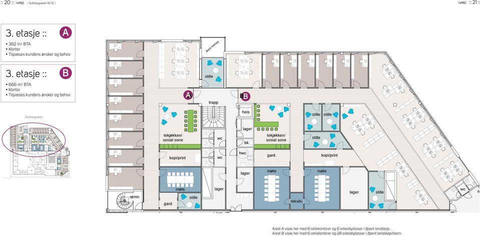 plasser i kontorlandskap 2 rom 4 rom Lokal C 3 cellekontorer 8 plasser i kontorlandskap 1 rom 1 rom 59 kontorarbeidsplasser totalt Kontroll: TØ Mål: 1:200 Tegningsnr.