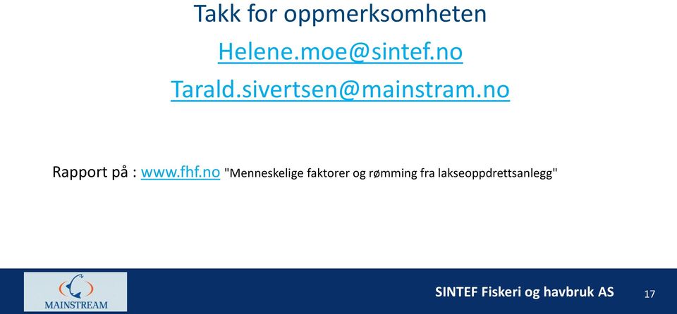 no Rapport på : www.fhf.