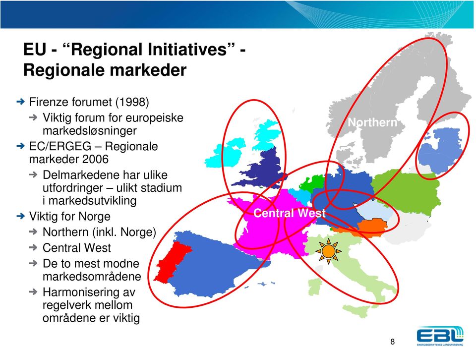 utfordringer ulikt stadium i markedsutvikling Viktig for Norge Northern (inkl.