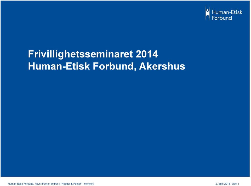 Human-Etisk Forbund, navn (Footer