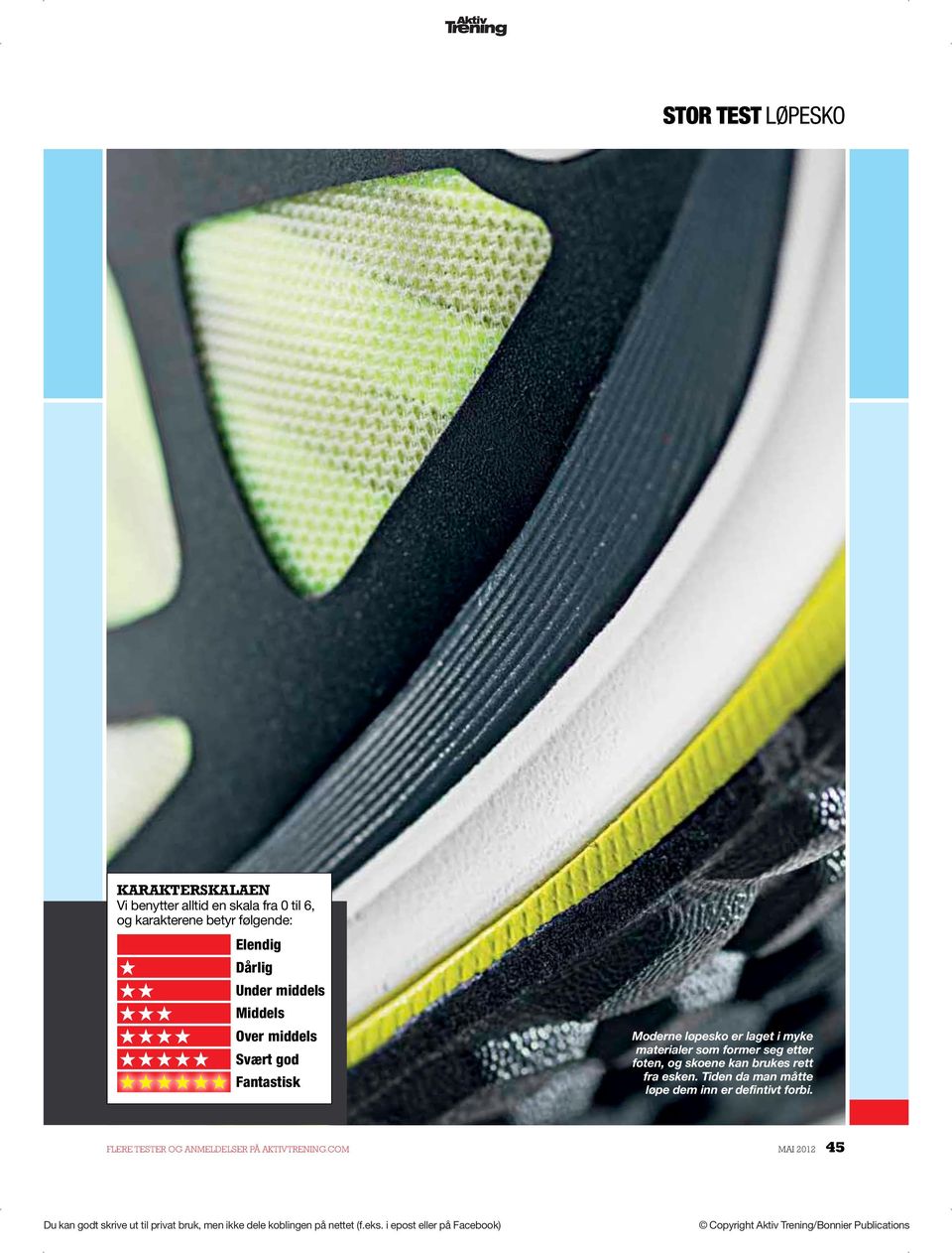 Moderne løpesko er laget i myke materialer som former seg etter foten, og skoene kan brukes rett