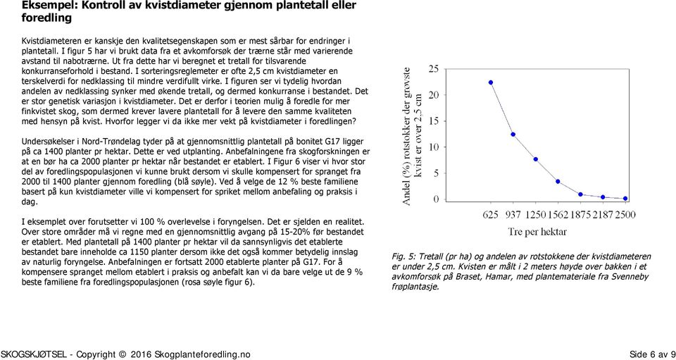 I sorteringsreglemeter er ofte 2,5 cm kvistdiameter en terskelverdi for nedklassing til mindre verdifullt virke.