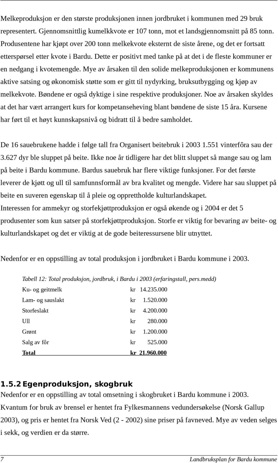 Dette er positivt med tanke på at det i de fleste kommuner er en nedgang i kvotemengde.