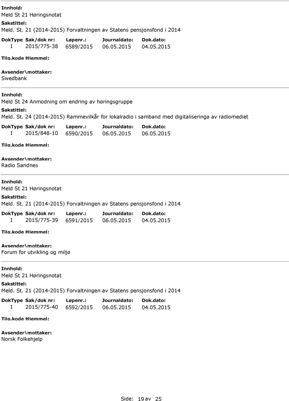 24 (2014-2015) Rammevilkår for lokalradio i samband med digitaliseringa av radiomediet 2015/848-10