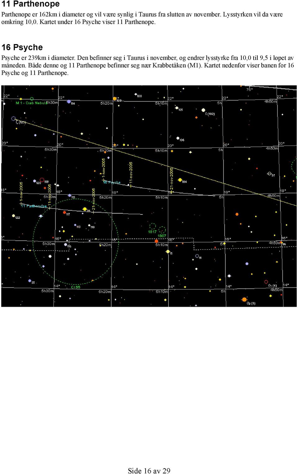 16 Psyche Psyche er 239km i diameter.