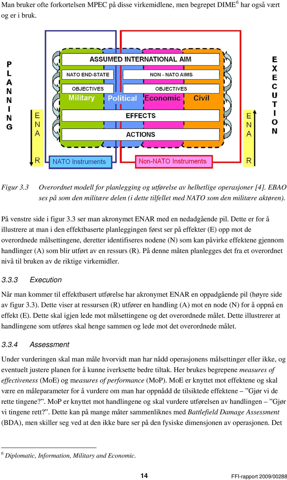 Dette er for å illustrere at man i den effektbaserte planleggingen først ser på effekter (E) opp mot de overordnede målsettingene, deretter identifiseres nodene (N) som kan påvirke effektene gjennom