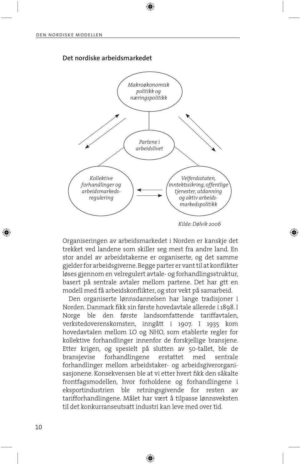 fra andre land. En stor andel av arbeidstakerne er organiserte, og det samme gjelder for arbeidsgiverne.