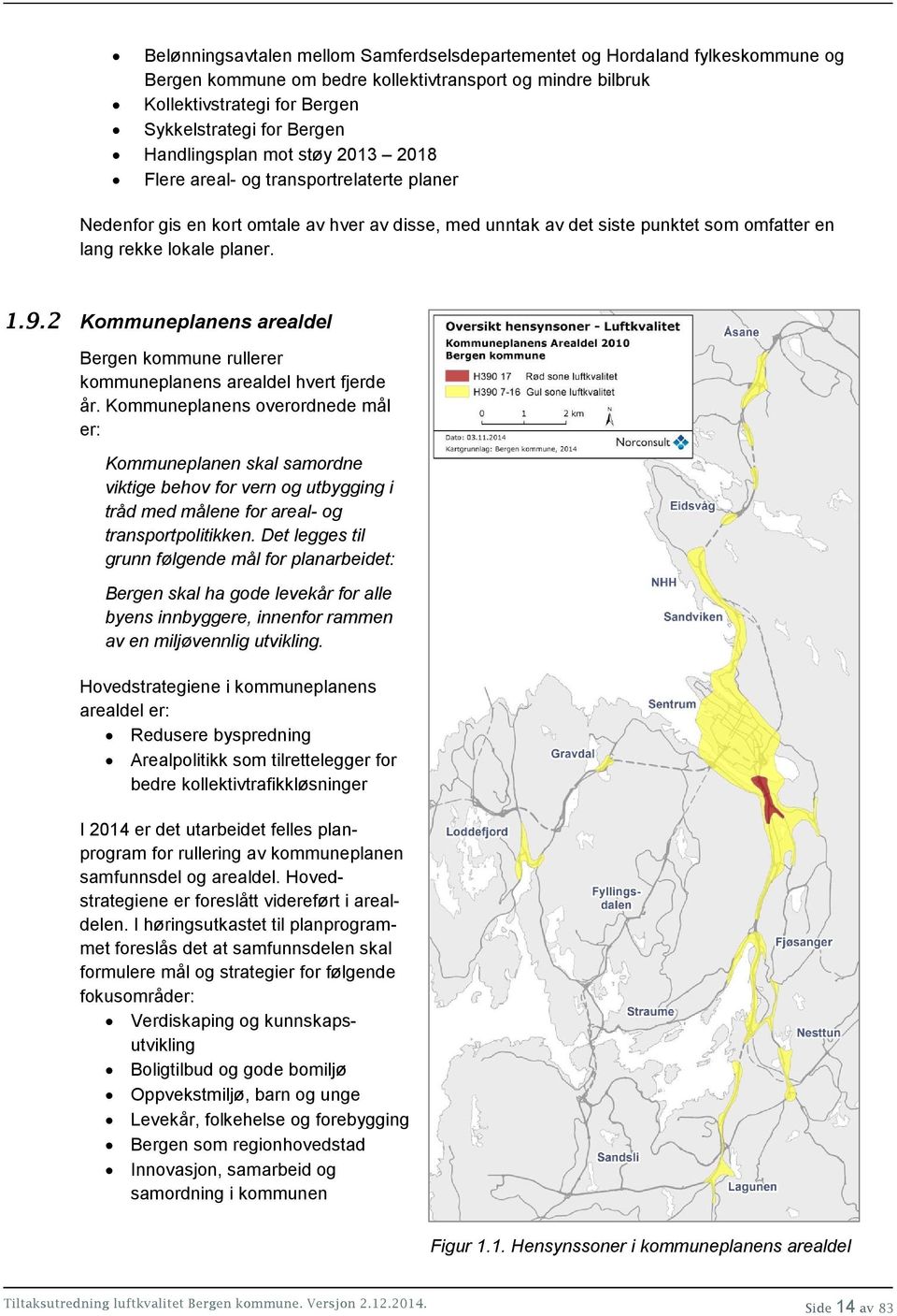 2 Kommuneplanens arealdel Bergen kommune rullerer kommuneplanens arealdel hvert fjerde år.