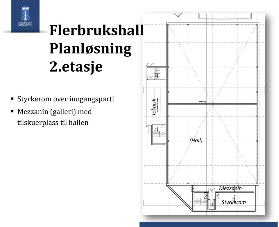 Mezzanin (galleri) med tilskuerplass