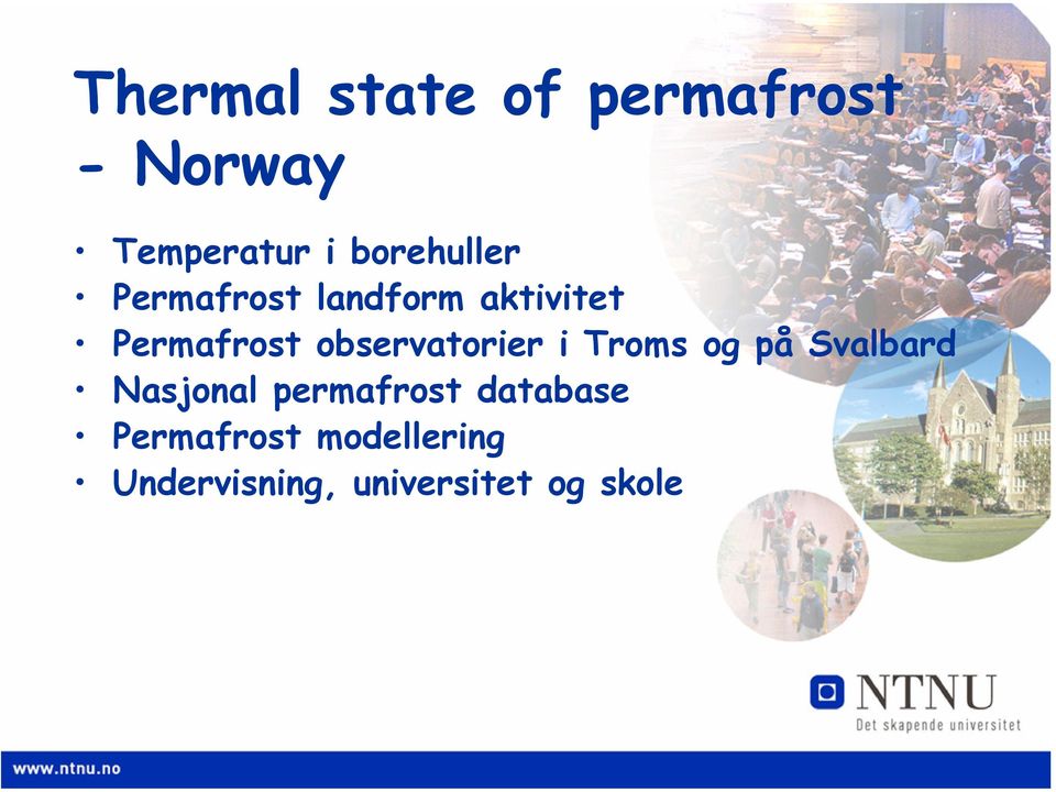 observatorier i Troms og på Svalbard Nasjonal