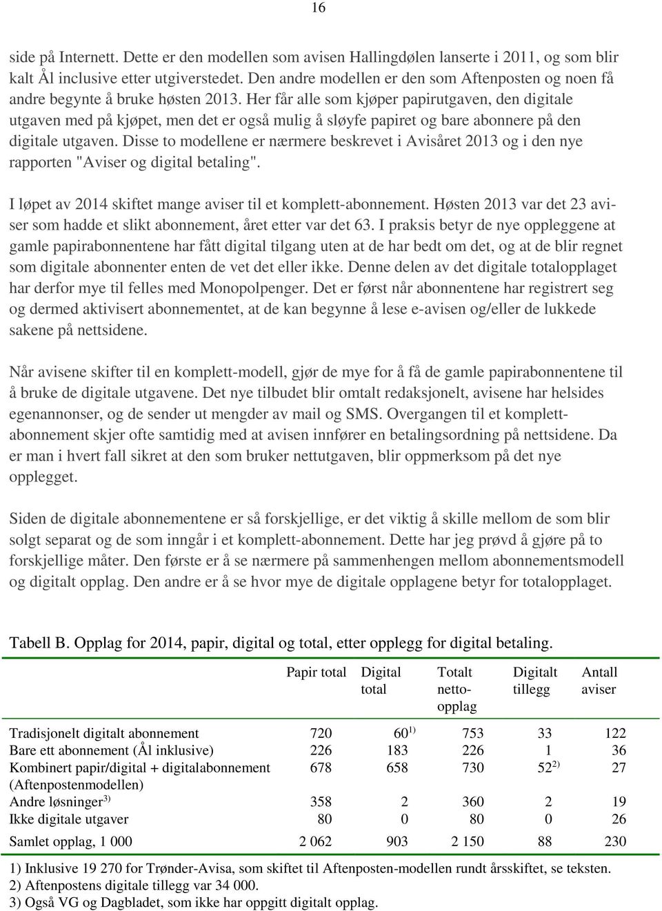 Her får alle som kjøper papirutgaven, den digitale utgaven med på kjøpet, men det er også mulig å sløyfe papiret og bare abonnere på den digitale utgaven.