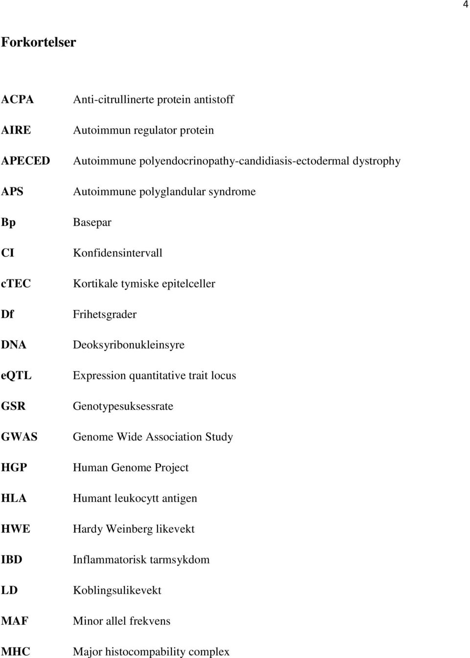 Kortikale tymiske epitelceller Frihetsgrader Deoksyribonukleinsyre Expression quantitative trait locus Genotypesuksessrate Genome Wide Association