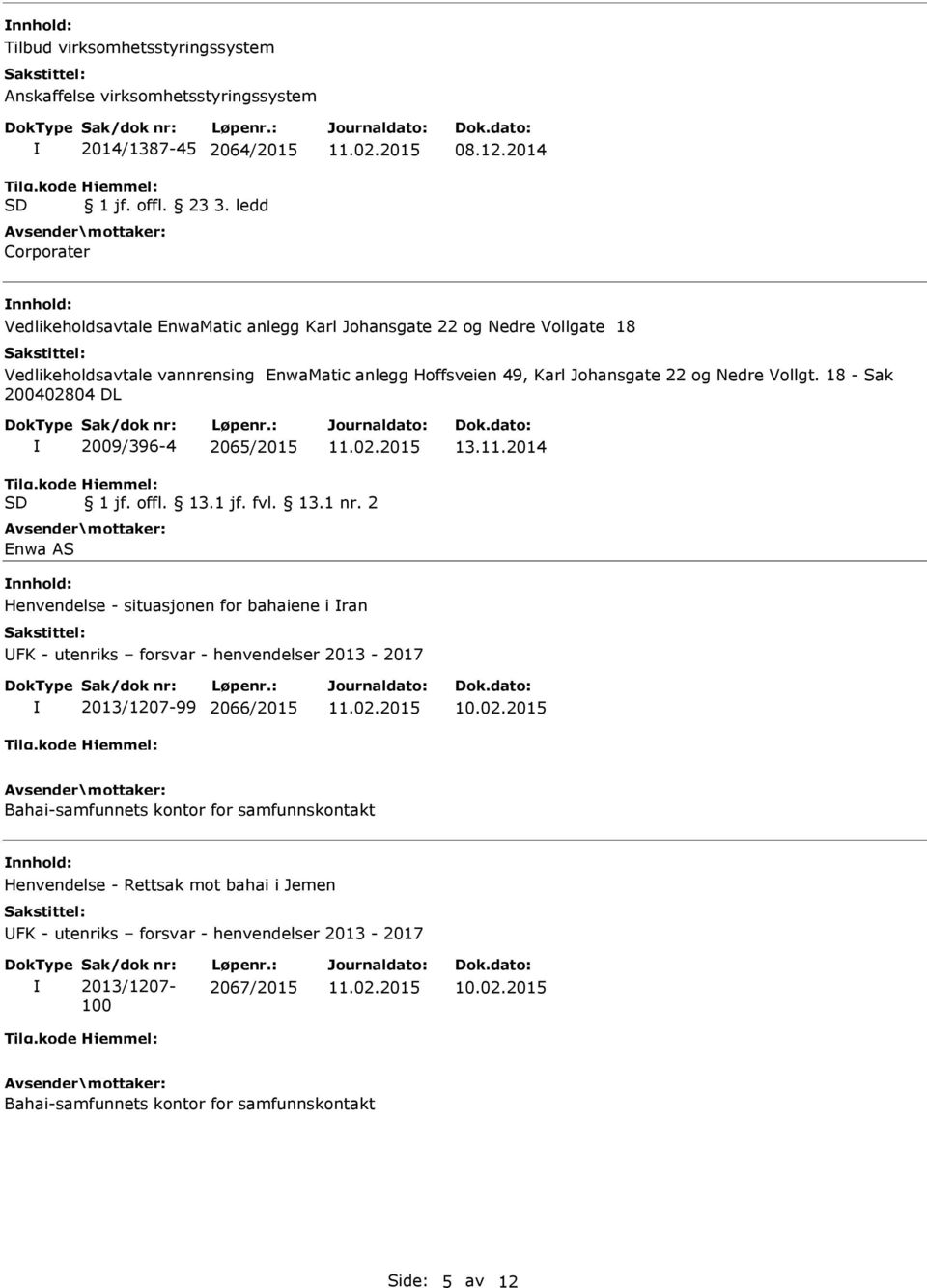 18 - Sak 200402804 DL 2009/396-4 2065/2015 13.11.2014 1 jf. offl. 13.1 jf. fvl. 13.1 nr.