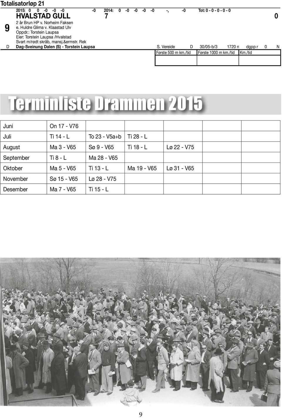 Vereide D 30/05-b/3 1720 n dgpp r 0 N Første 500 m km./tid Første 1000 m km./tid Km.