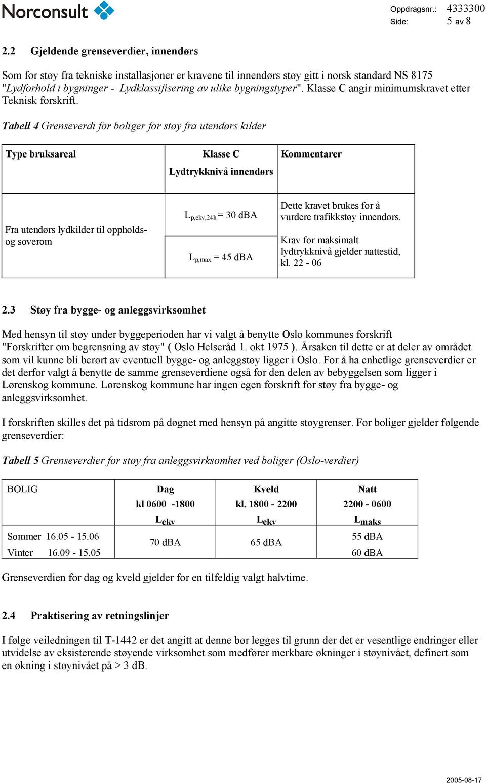 bygningstyper". Klasse C angir minimumskravet etter Teknisk forskrift.