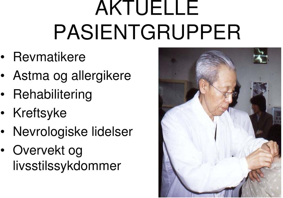 allergikere Rehabilitering