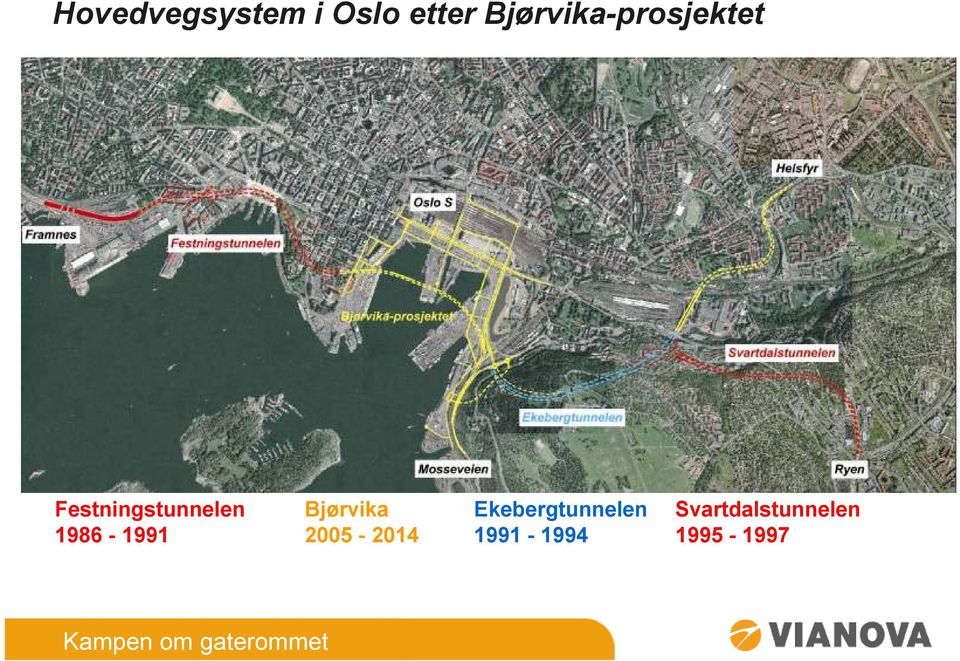 Festningstunnelen 1986-1991 Bjørvika