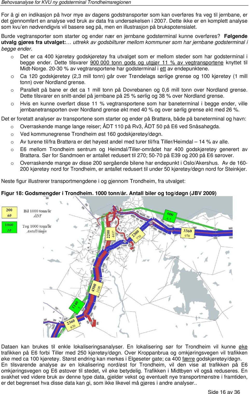 Burde vegtransprter sm starter g ender nær en jernbane gdsterminal kunne verføres? Følgende utvalg gjøres fra utvalget: uttrekk av gdsbilturer mellm kmmuner sm har jernbane gdsterminal i begge ender.