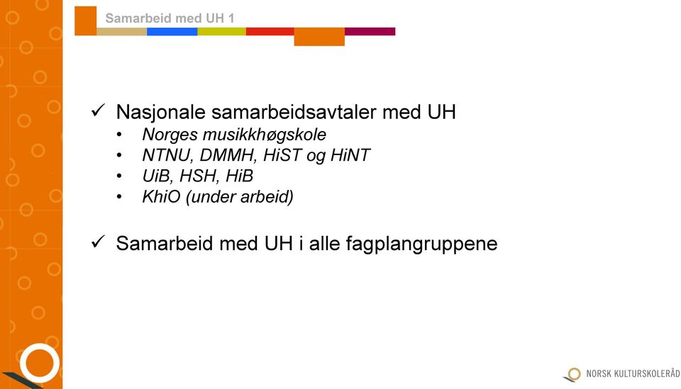 musikkhøgskole NTNU, DMMH, HiST og HiNT