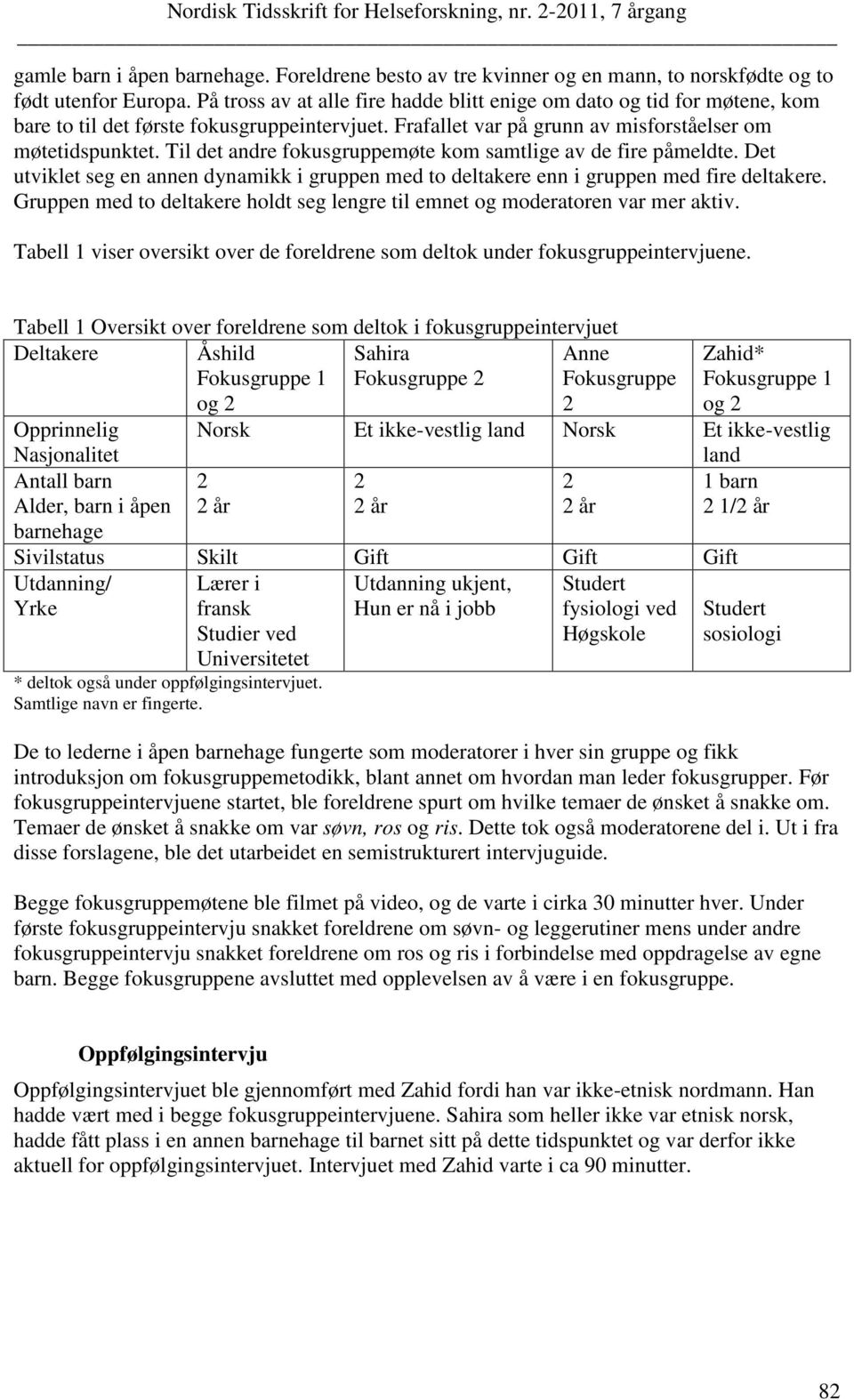 Til det andre fokusgruppemøte kom samtlige av de fire påmeldte. Det utviklet seg en annen dynamikk i gruppen med to deltakere enn i gruppen med fire deltakere.