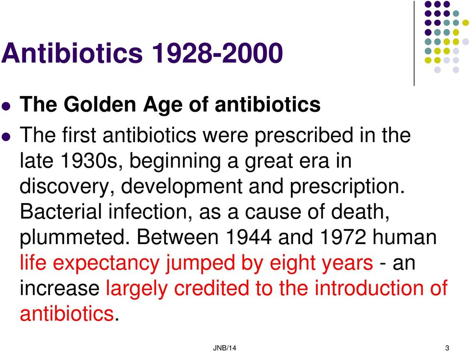 Bacterial infection, as a cause of death, plummeted.