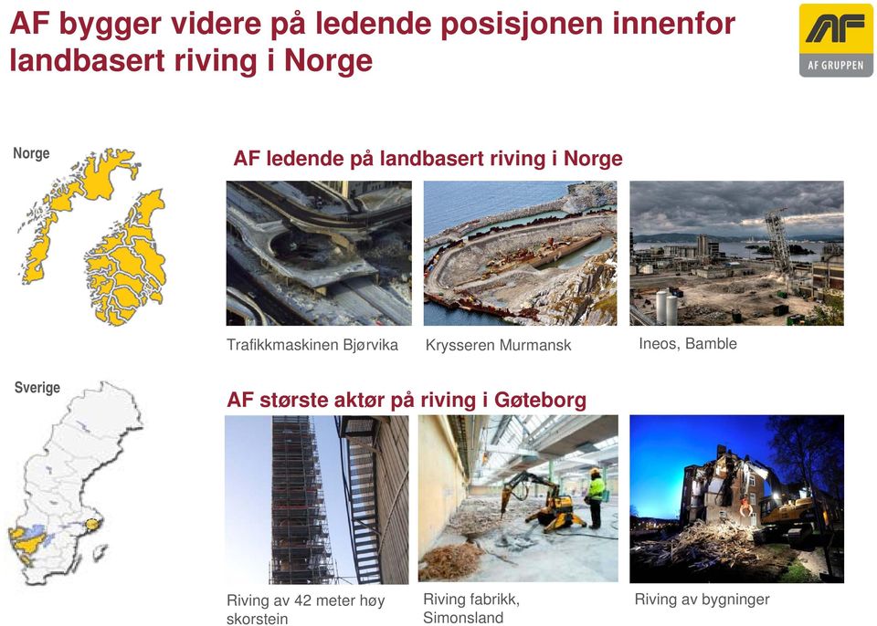 Krysseren Murmansk Ineos, Bamble Sverige AF største aktør på riving i